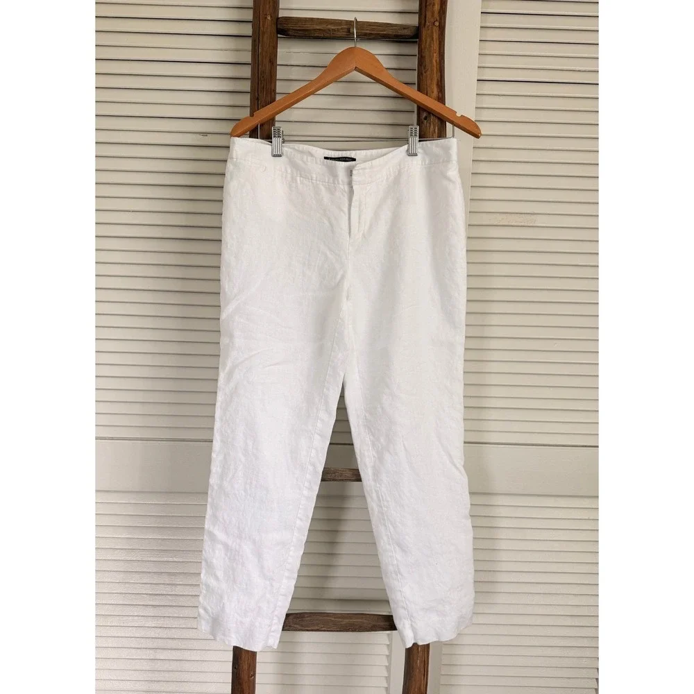 Banana Republic‎ Linen Trousers 6 White